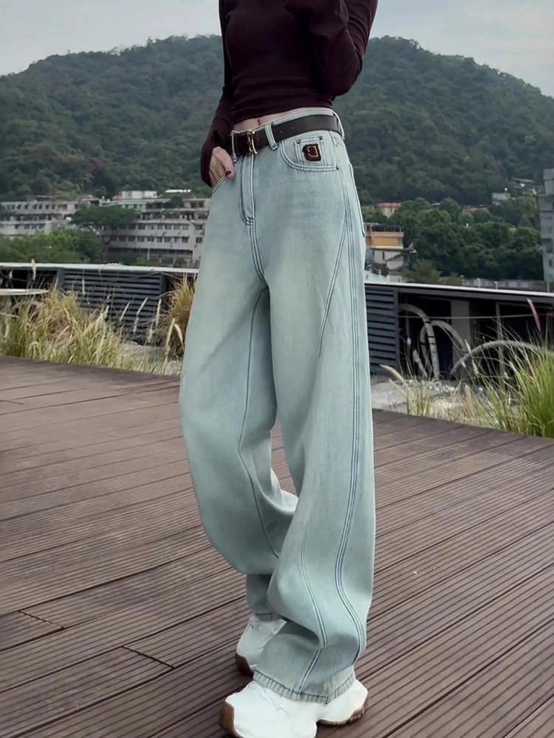 Vintage Blue Wide Leg Jeans