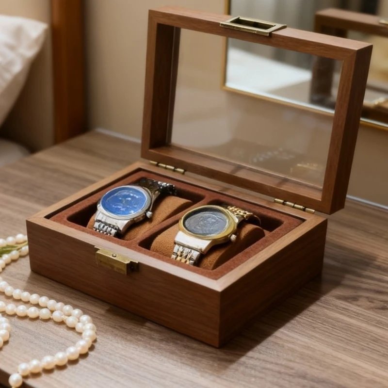 Elegant Transparent Watch Display Box