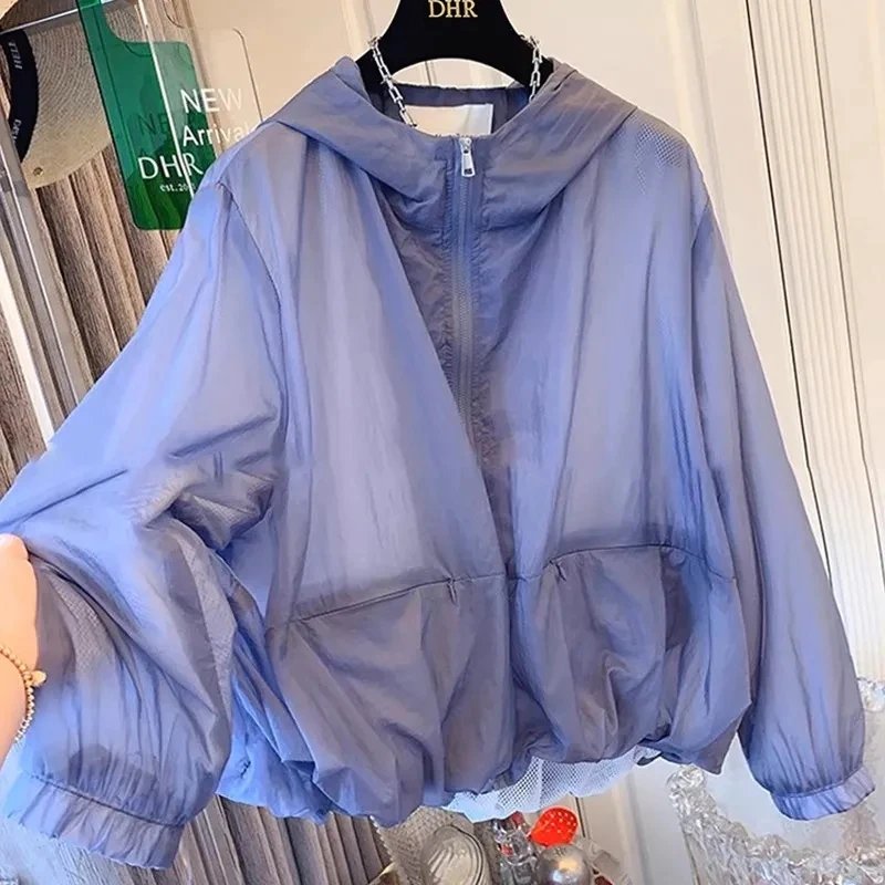 Lightweight Plus Size Sun Protection Coat