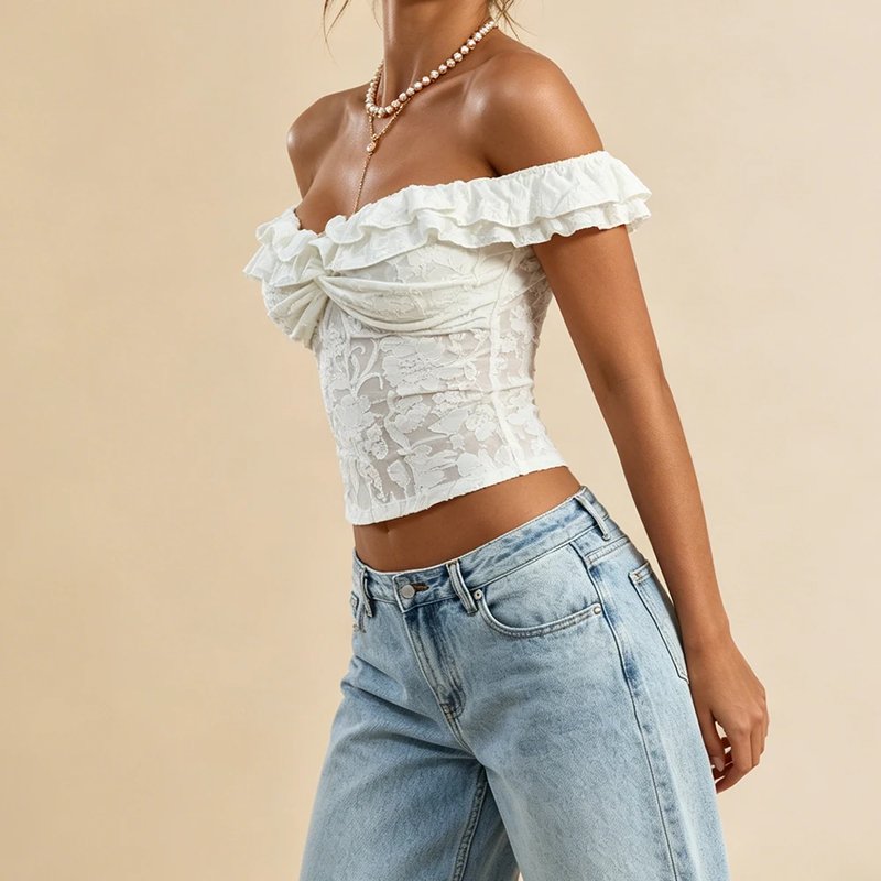 Floral Off-Shoulder Summer Top