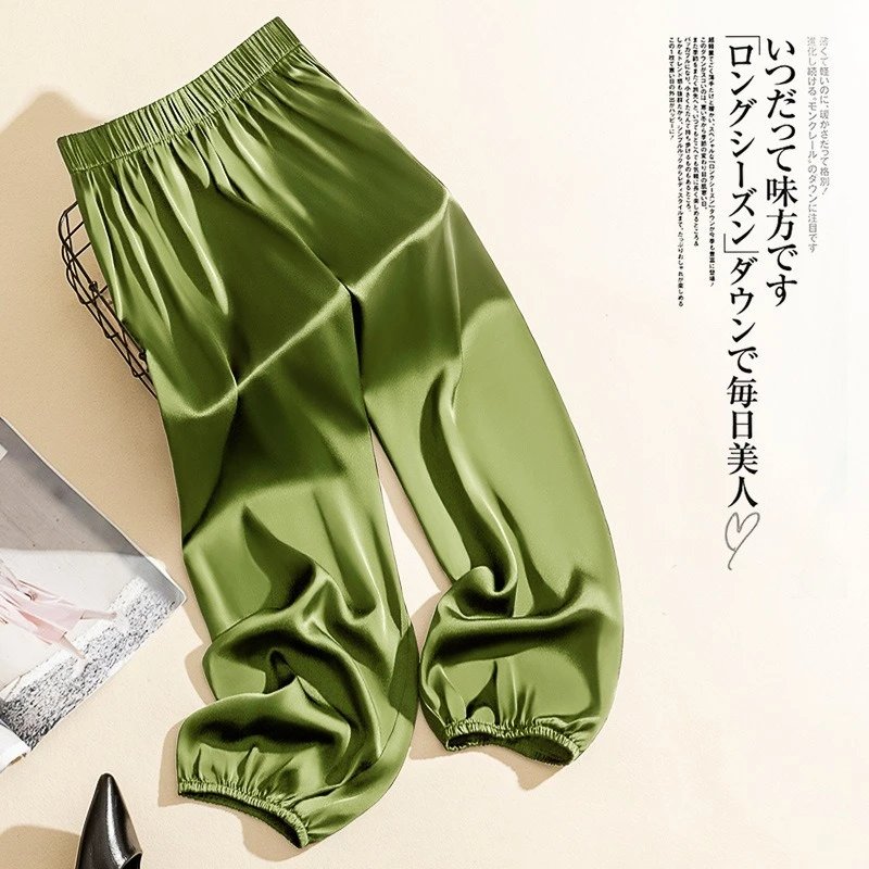 Korean High Waist Wide-Leg Pants