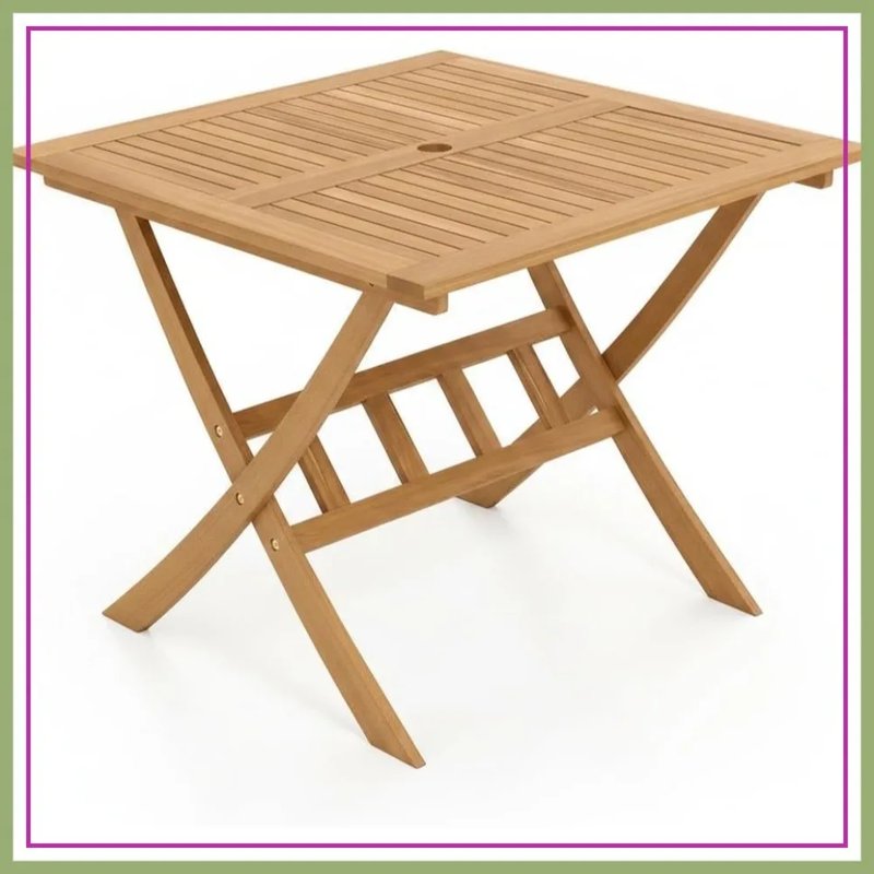 Acacia Wood Folding Patio Table