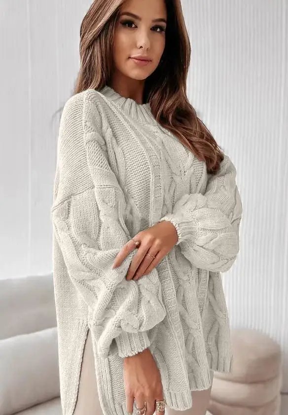 Plus Size Oversized Knit Sweater