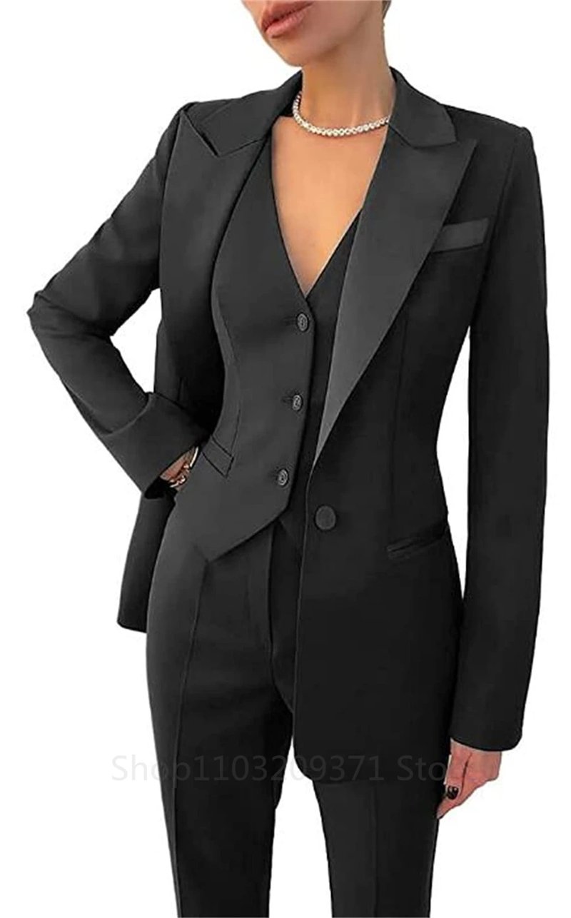 Elegant Plus Size Women's Blazer Set