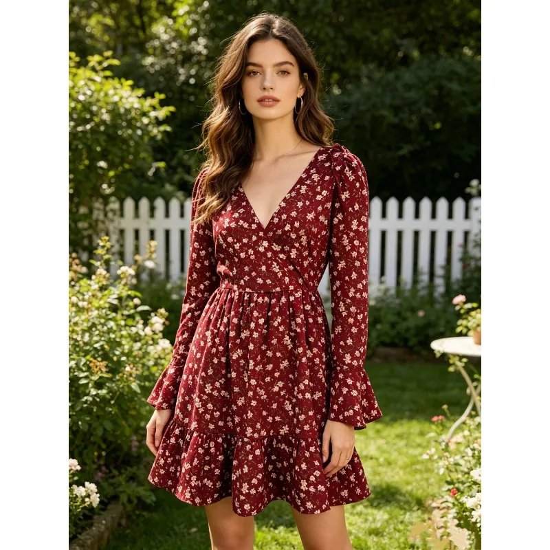 Chic Floral Mini Dress for Women