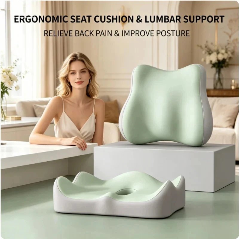 Ergonomic Memory Foam Seat Cushions