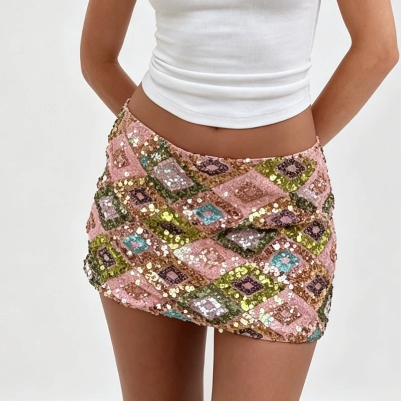 Sparkly Y2K Mini Skirt