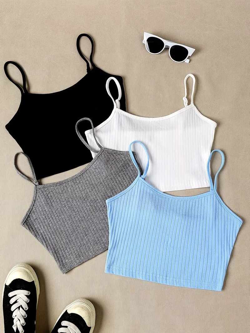 Versatile Ribbed Camisole Set