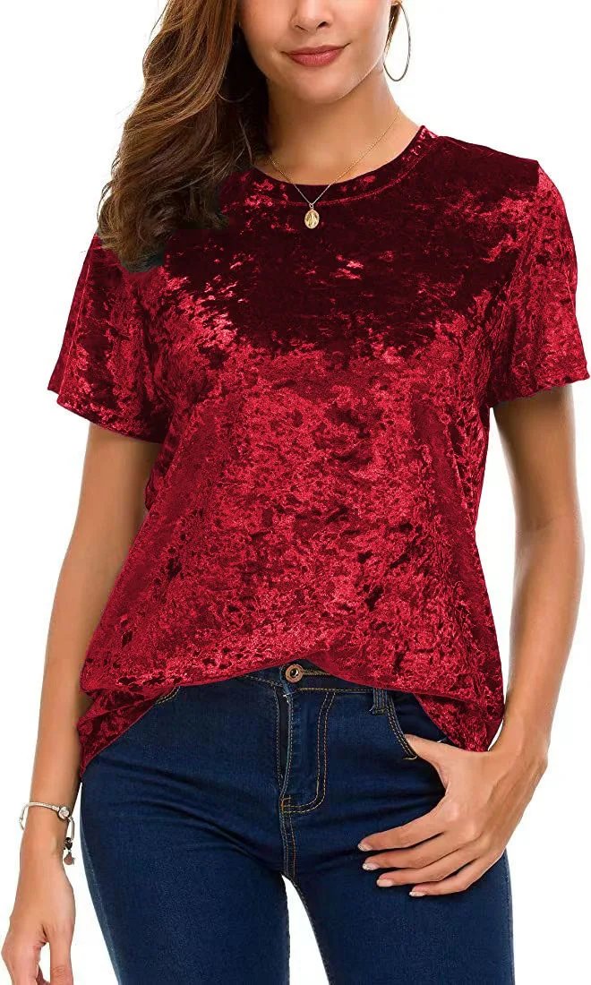 Plus Size Crushed Velvet Tee