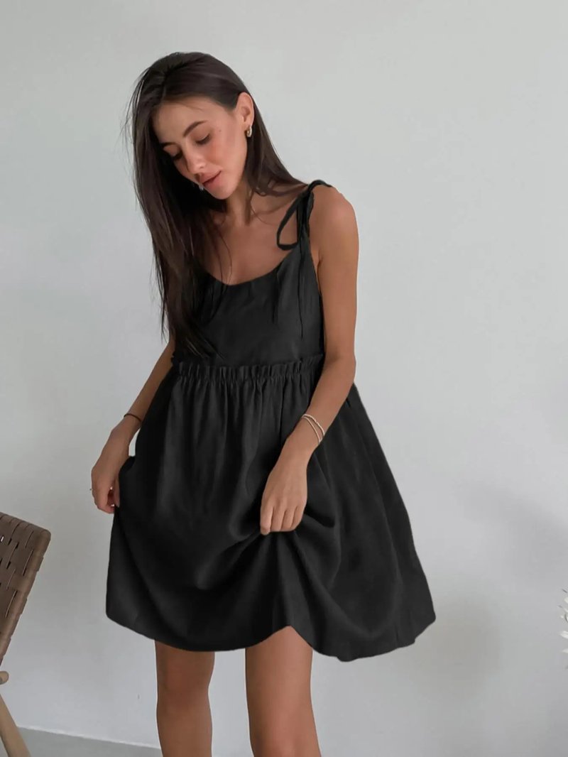 Korean Cotton-Linen Summer Dress