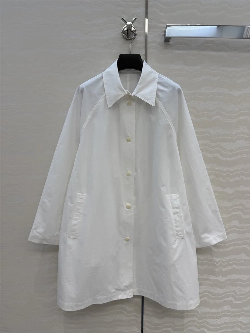 Stylish Cotton Lapel Trench Coat