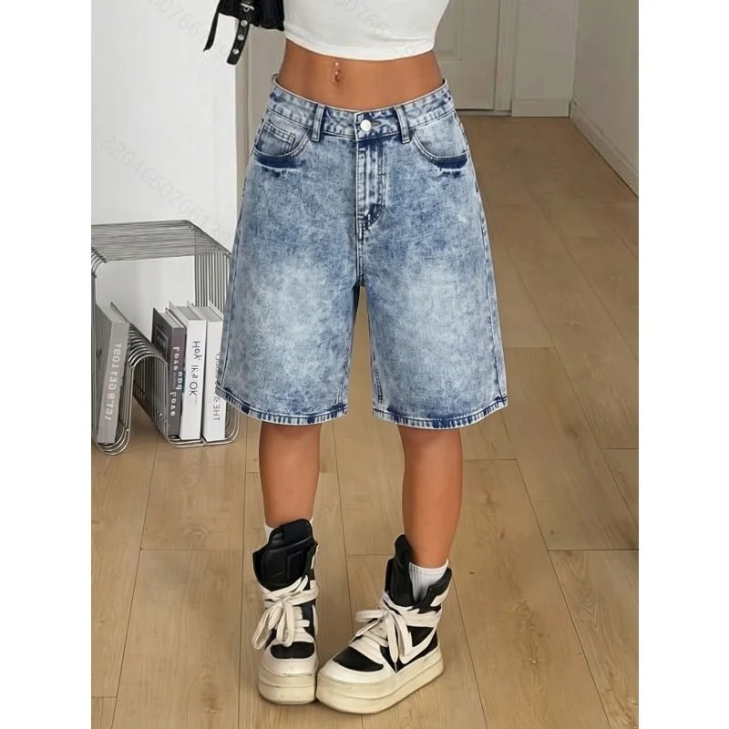 Retro Acid Wash Bermuda Shorts
