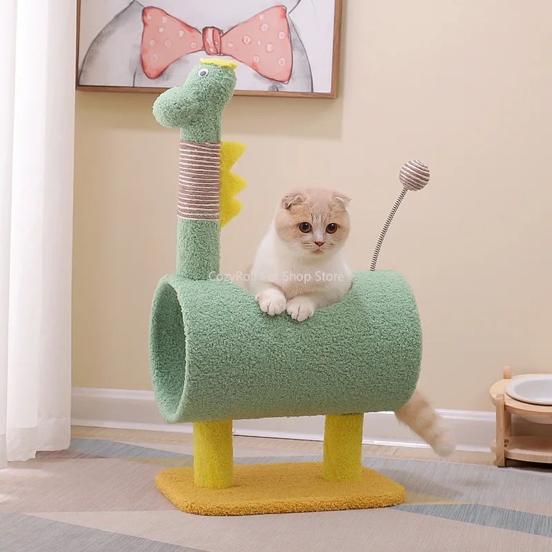 Dinosaur Cat Tree with Scratching Posts