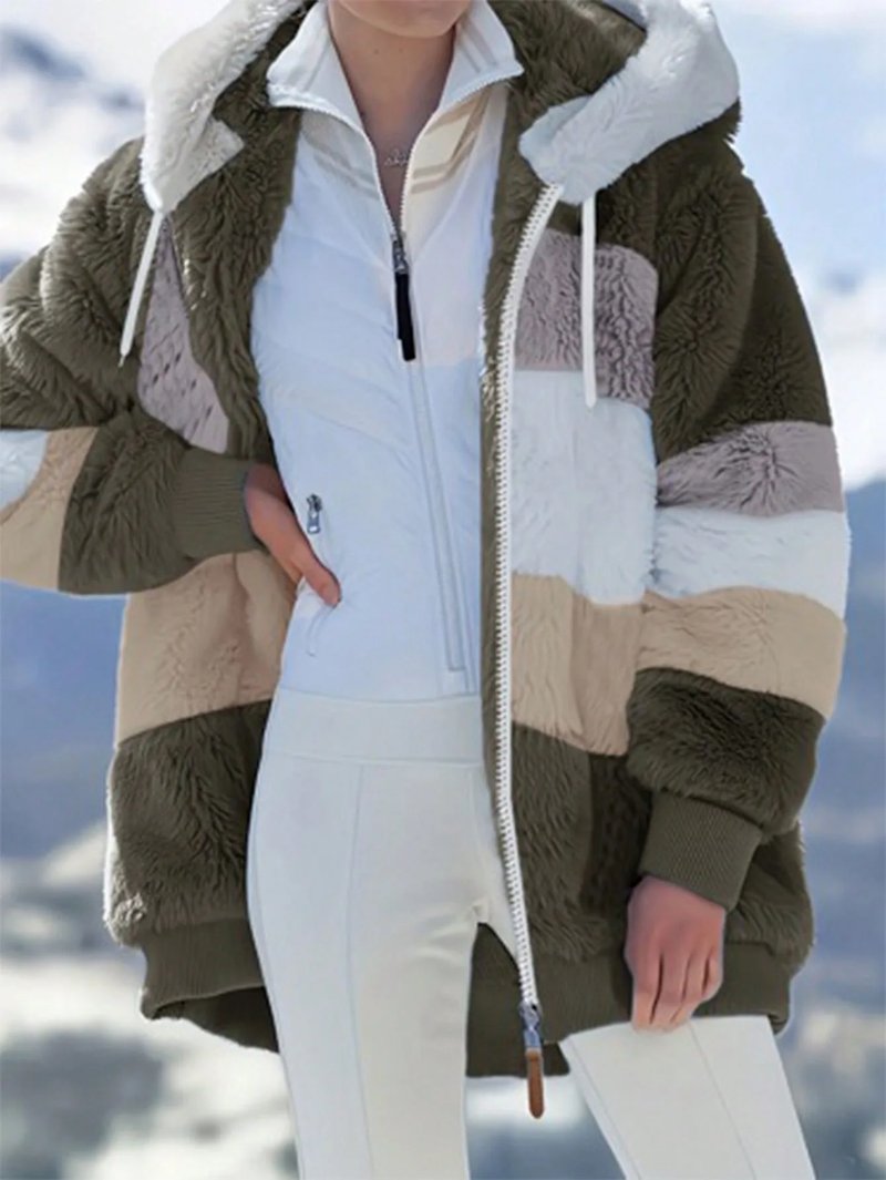 Cozy Plus Size Sherpa Fleece Jacket