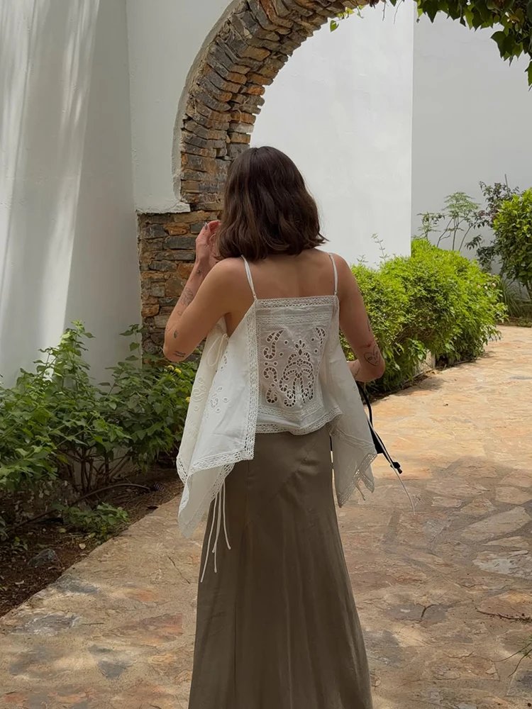 Chic Hollow Embroidery Cami Top
