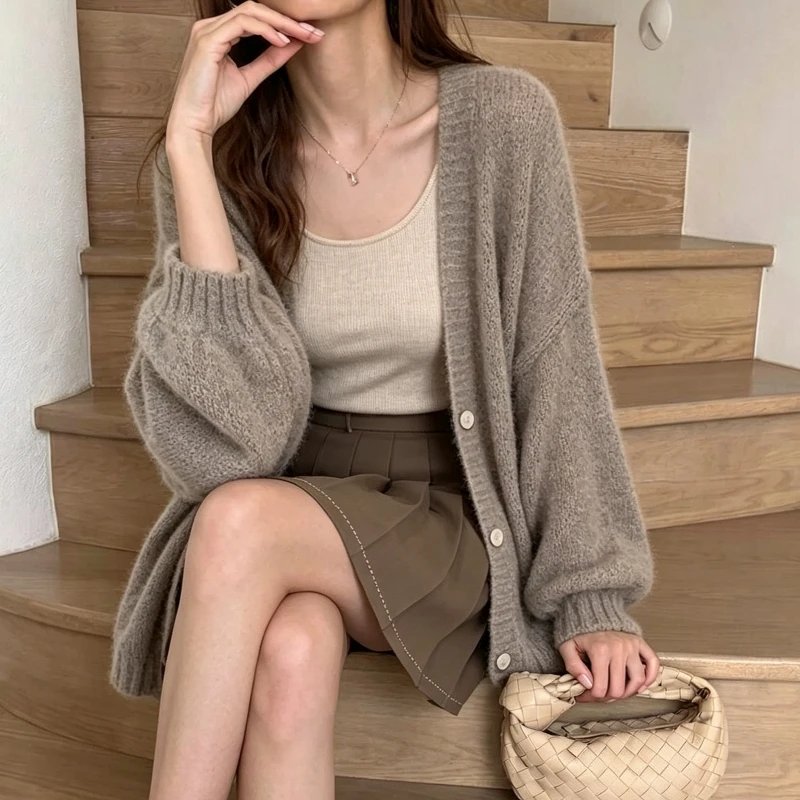 Chic Summer Mohair Cardigan