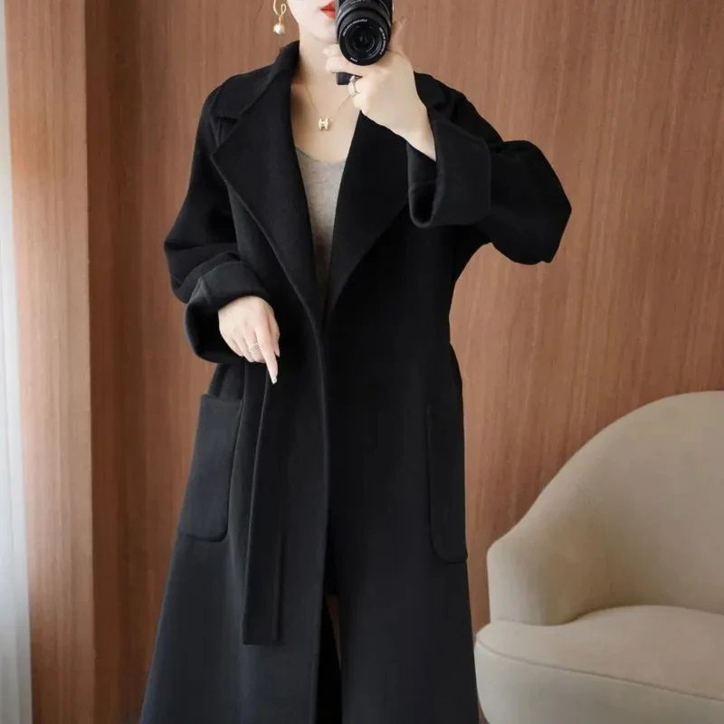 Elegant Double-Sided Wool Coat