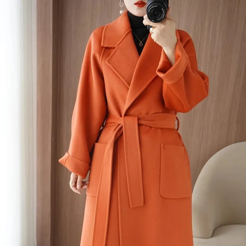 Elegant Double-Sided Wool Coat