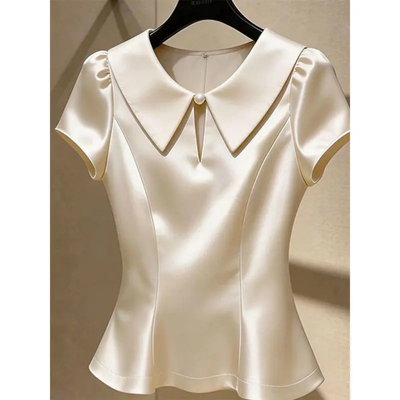 Elegant Short Sleeve Blouse
