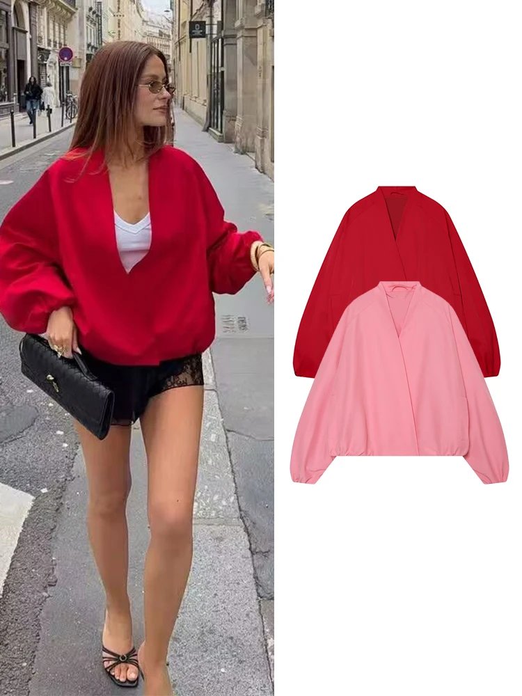 Chic Women's Retro Bomber Jacket
