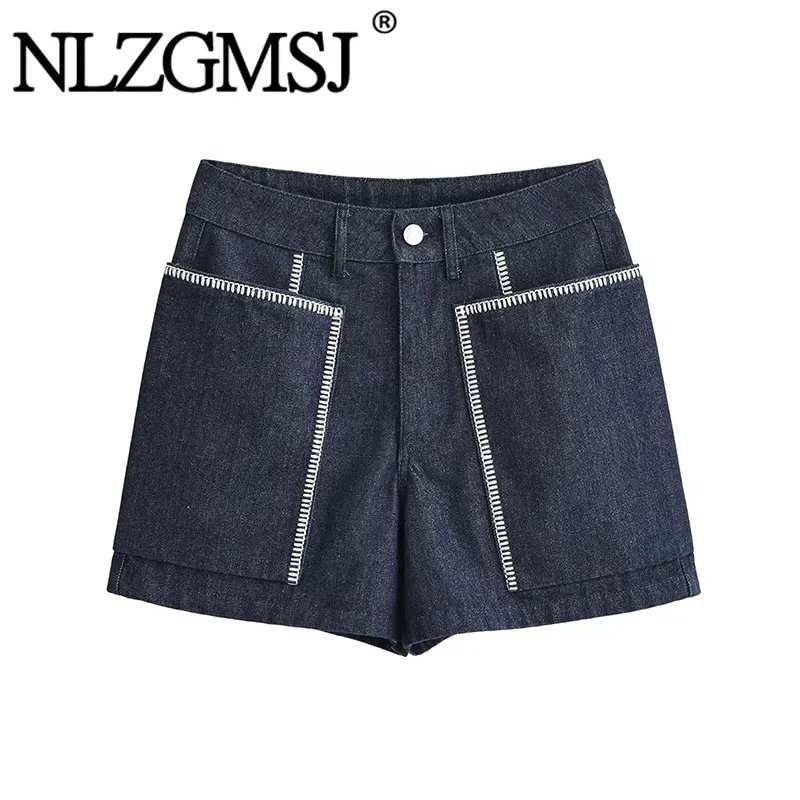 Vintage High-Waist Denim Shorts