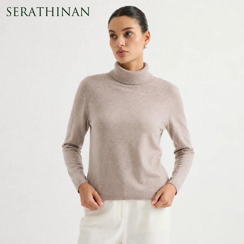 Cozy Cashmere Blend Turtleneck Sweater