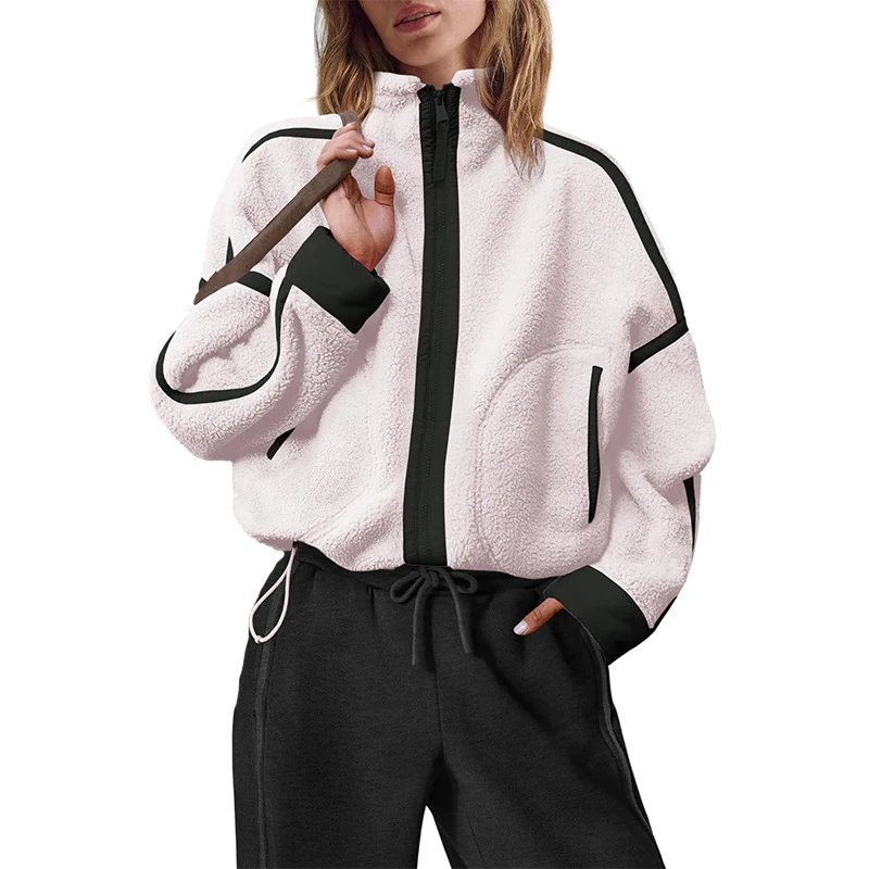 Cozy Color Block Fleece Jacket