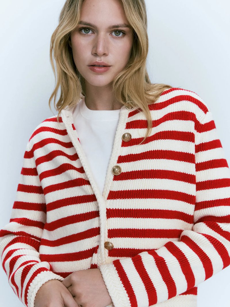 Chic Striped Cardigan for Women