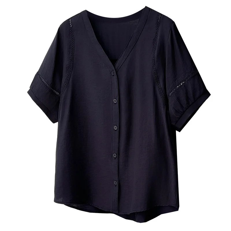 Chic Plus Size V-Neck Blouse