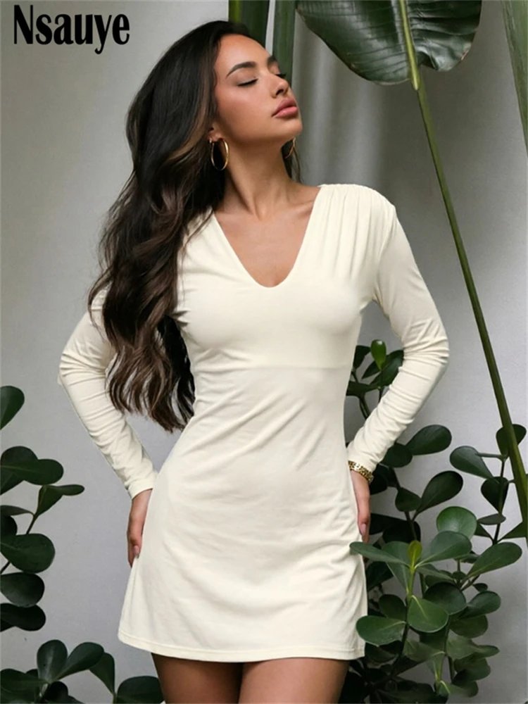 Elegant Women's V-Neck Dress