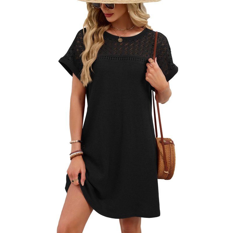Summer Casual Tunic Dress with Pockets