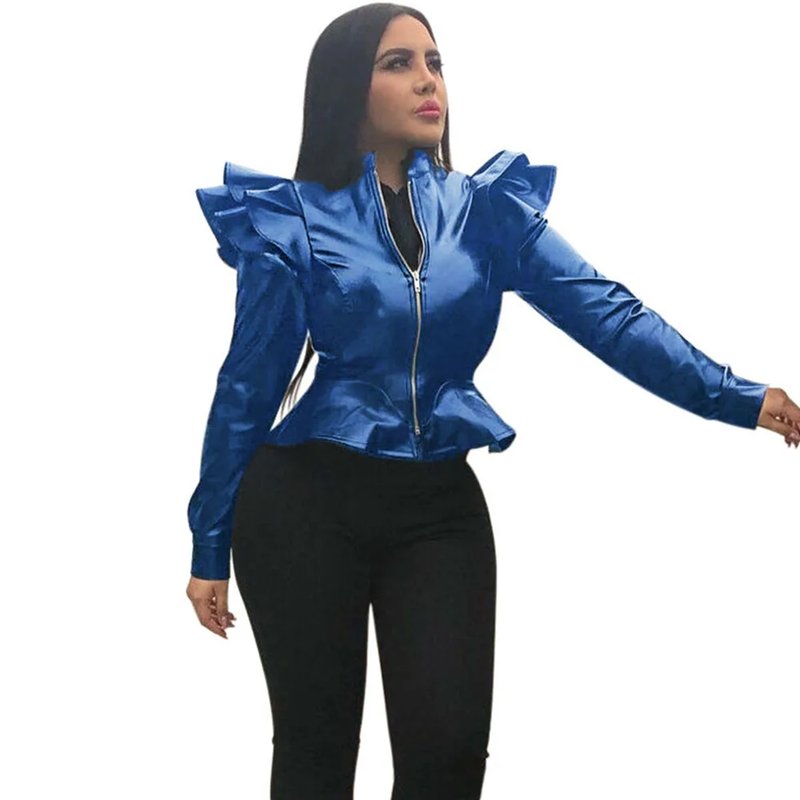 Women's Vintage Biker Leather Jacket