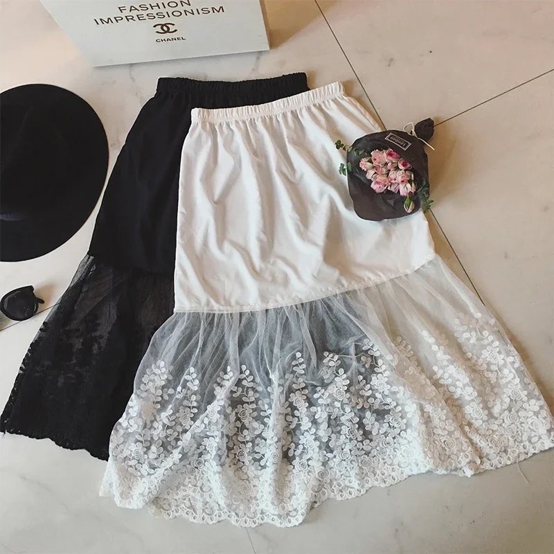 Lace A-Line Casual Skirt