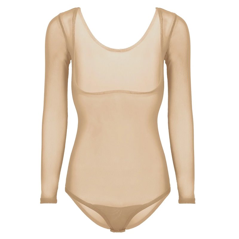 Sheer Mesh Underbust Dance Bodysuit