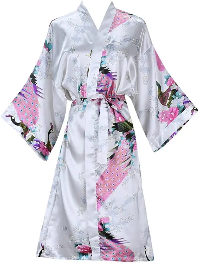Elegant Silk Satin Bridal Robe