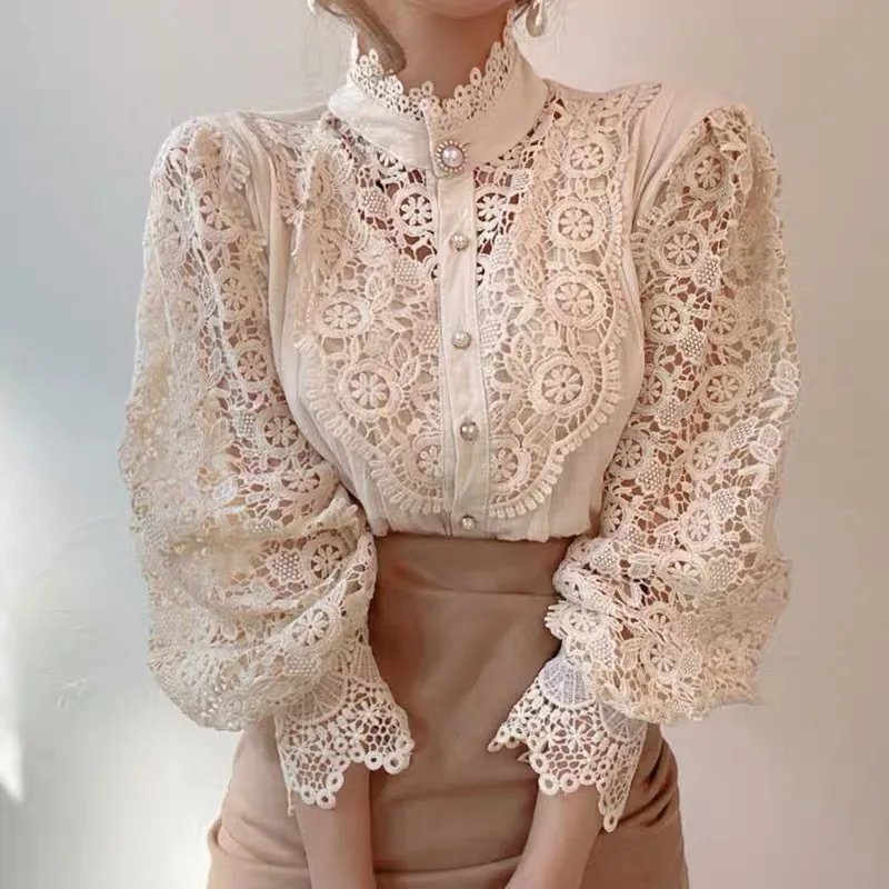 Vintage Lace Blouse for Women