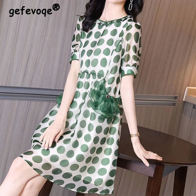 Polka Dot Summer Midi Dress