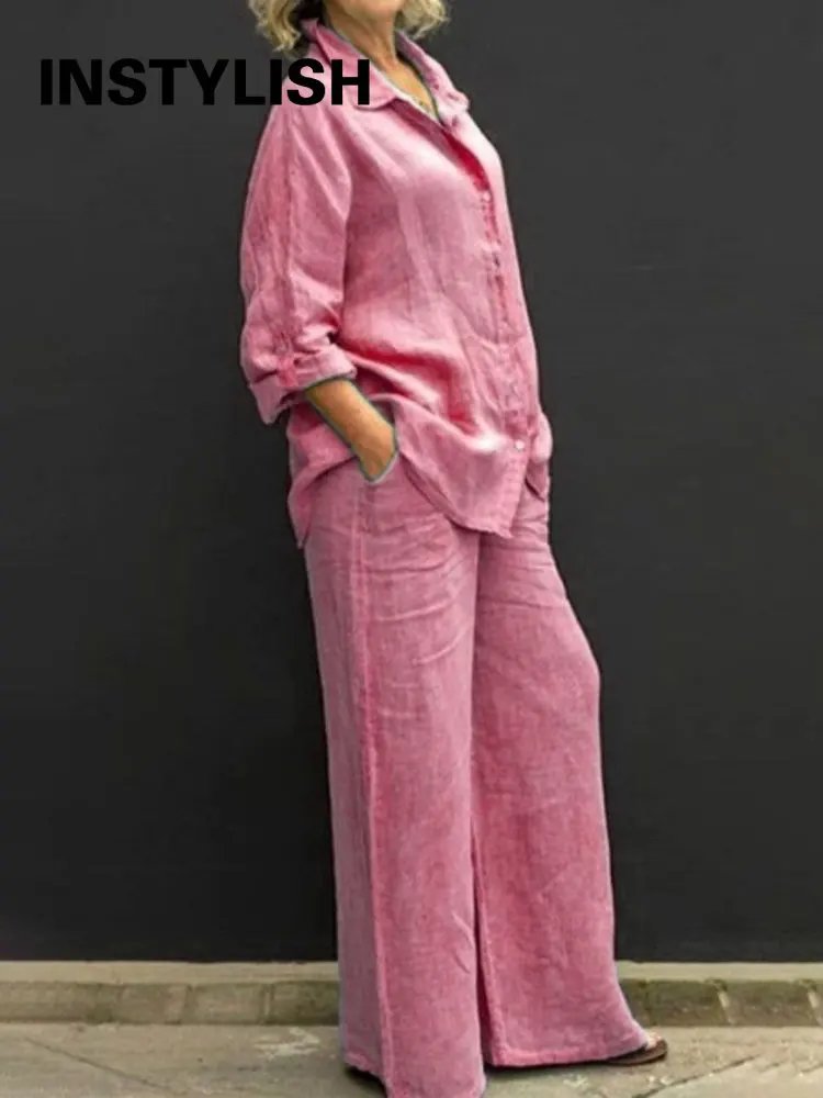 Vintage Linen Autumn Outfit Set