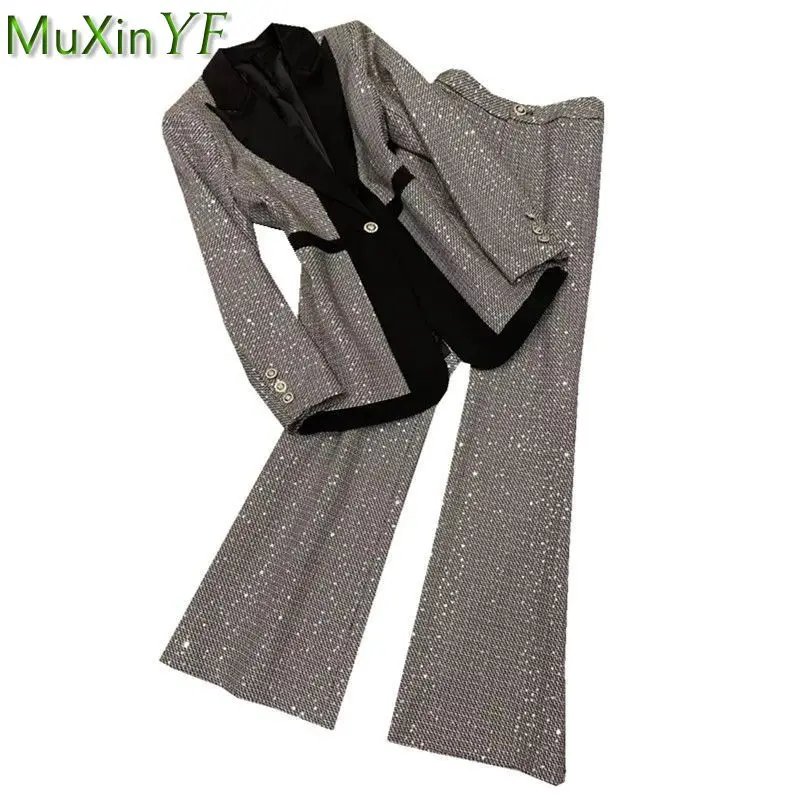Elegant Women's Blazer and Pants Set
