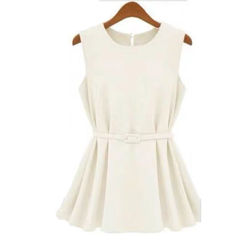 Chic Summer Peplum Chiffon Top