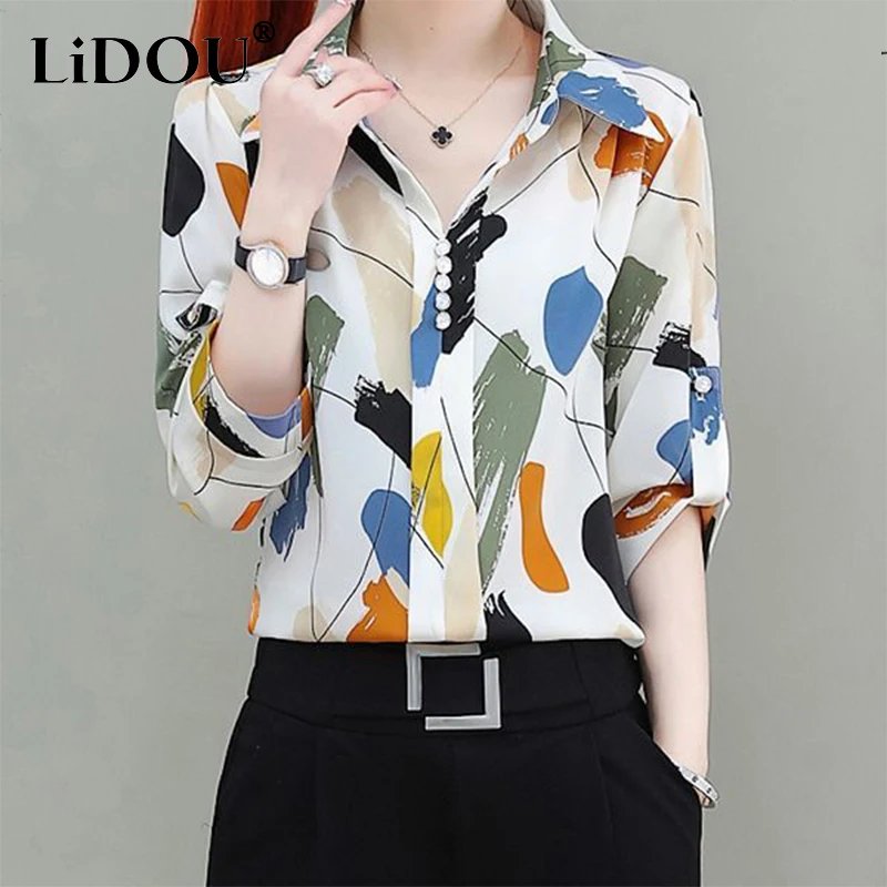 Elegant Summer Chiffon Blouse