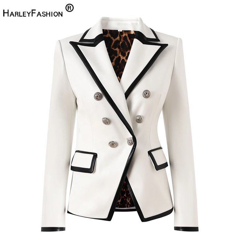 Stylish Leopard Print Blazer