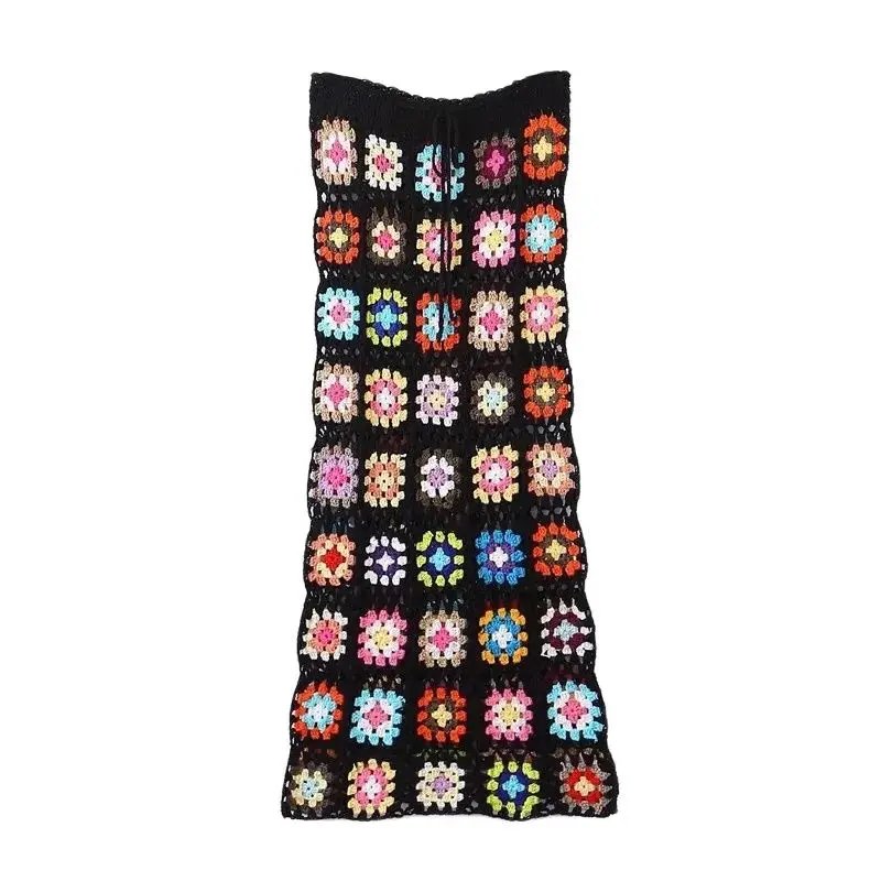 Bohemian Vintage Crochet Skirt