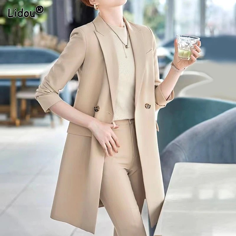 Chic Mid-Length Women's Suit