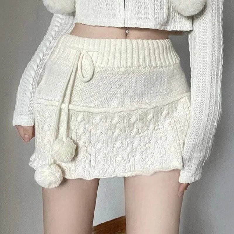 Cozy Knitted Mini Skirt