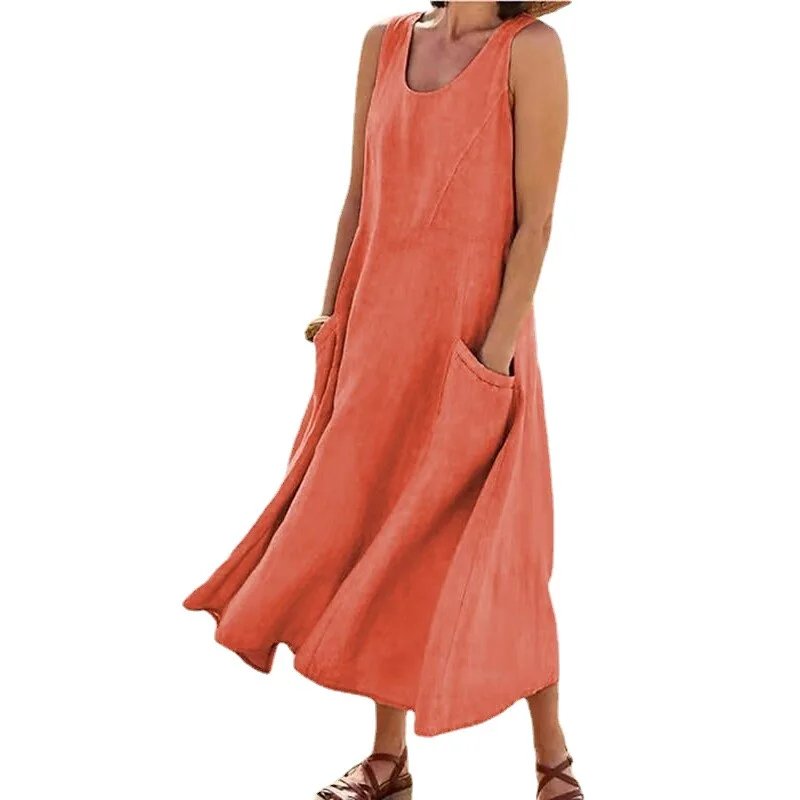 Oversized Summer Linen Sundress