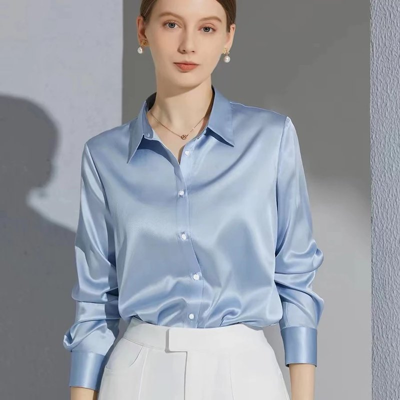 Elegant Satin Finish Shirts for Women