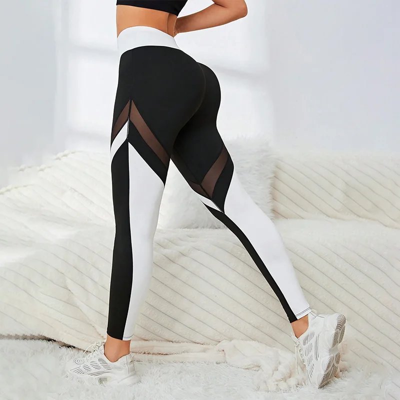 High Waist Colorblock Yoga Leggings