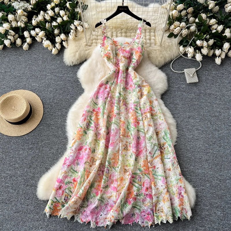 Bohemian Lace Backless Summer Dress