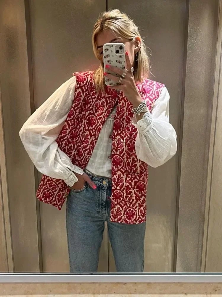 Elegant Reversible Embroidery Vest
